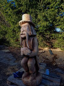 Vodník socha  ze dřeva - 2