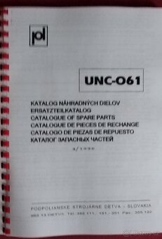 UNC - 061 - KATALOG NÁHRADNÍCH DÍLŮ - 2