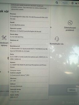 Nový notebook LENOVO T14s gen6, X1E,64GB,SSD 512GB - 2