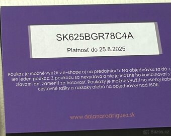 Daruji 70eur/1720czk Dajana Rodriguez dárkové poukazy - 2