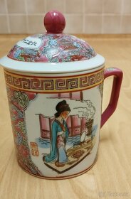 Hrníček s pokličkou, čínský porcelán - 2