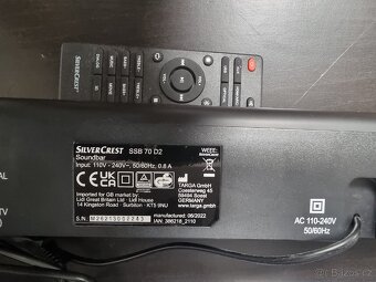Soundbar SILVERCREST SSB 70 D2 málo používaný - 2