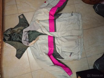 Otepleny kalhoty a bunda vel.122-128 - 2