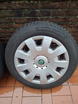 Plech disky Octavia 5x112 zimní pneu - 2