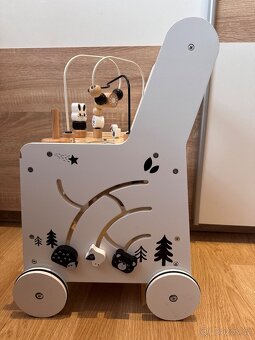 Dřevěně  choditko 6v1  značka mamabrum - 2