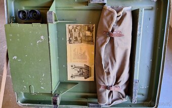 Starý vojenský dálkoměr Em - 61 - DDR s příslušenstvím - 2