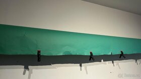 Greenscreen na zeď s držáky 2,72m šířka matný papír - 2
