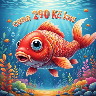 Pěkně zbarvené koi kapříci 16 kusů - 2