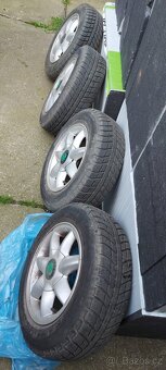Alu litá kola R13 s pneumatikami 165/70 - 2