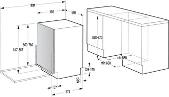 Plně integrovaná myčka nádobí MORA 60cm - 2