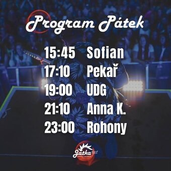 Jatka Fest 2025 termín: 27.6-28.6. 2025 2 vstupenky Pacov - 2