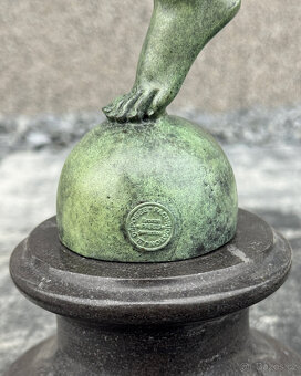 Bronzová socha Hermés Merkur luxusní soška římský boh štěstí - 2