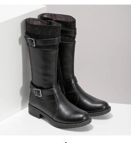 Černé dívčí kozačky vel. 36 - 2