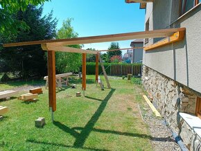 Přístřešek, dřevník, pergola, Drobné tesařské práce. - 2