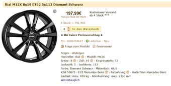 Alu kola - RIAL R19 M12X - 2