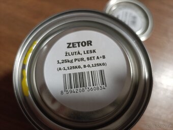 Barvy polyuretan žlutá a oranžová Zetor, modrá Ral 5007 - 2