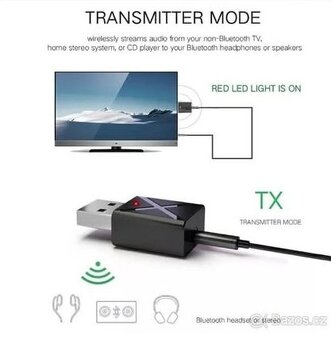 Bluetooth adaptér 2v1, vysílač i přijímač - 2