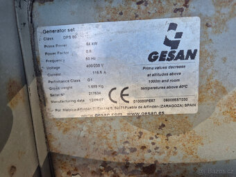 Elektrocentrála Gesan DPS 80 - 2