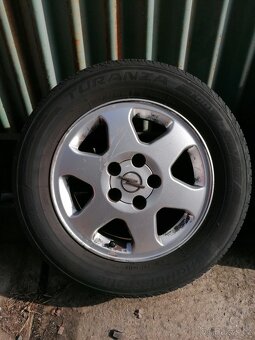 Alu disky Opel 5x110 6Jx15 ET49 + 195/65 R15 91H letní - 2