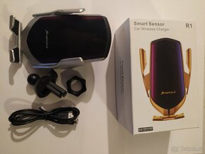 CHYTRÝ DRŽÁK TELEFONU S BEZDRÁTOVÝM NABÍJENÍM - 2