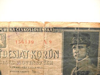 Bankovka 50 Kčs - 1945 - první série A9 - - 2