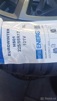 Mazda 6 originální disky r17 225/55 r17 zimní pneu vše nové, - 2