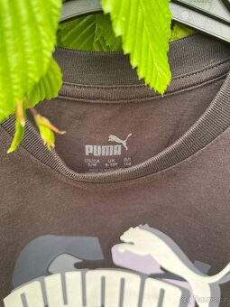 Dívčí černé tričko Puma velikost 140 - 2