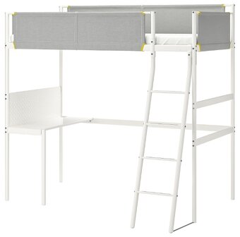 Prodám vysokou postel IKEA VITVAL se stolní deskou - 2