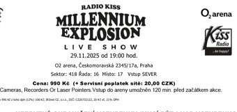Millenium explosion 2 lístky - 2