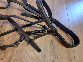 Hnědá uzdečka Horze cob.+ otěže - 2