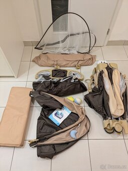 Cestovná postýlka Lionelo Sven Plus (hnědá) - 2