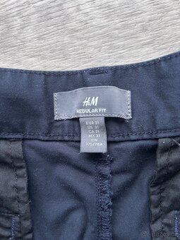 Prodám tmavě modré chino šortky H&M vel. 31 - 2