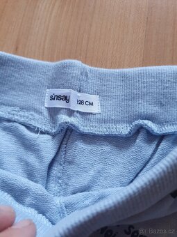 Nové teplákové světle modré kraťasy šortky sinsay v.128 s au - 2