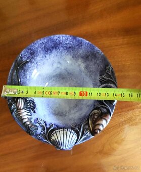 Modrá retro miska - 2