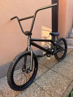 BMX kolo – značkové, černé, s novým velkým volantem - 2