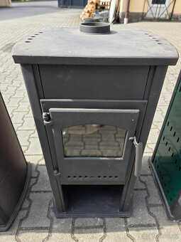 Krbová kamna BELLA THALIA, 6,2kW, červená - 2