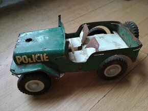 Kovová hračka JEEP Policie - 2