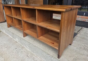 Botník-lavice Ikea Leksvik mořidlo antik - 2