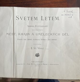 SVĚTEM LETEM. - 1910. Úvod napsal Enrique Stanko Vráz. Album - 2