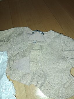 Šaty bílé pro družicku / na svatbu vel. 4-5 let - 2