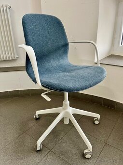 kancelářská židle IKEA Langfjall - šedomodrá - 2