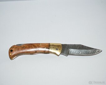 Sběratelský nůž - damaškový, ručně dělaný - 2