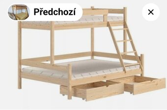 Patrová postel s rozšířením - 2