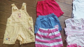krásný letní balík pro holčičku šatičky, body trička vel. 62 - 2