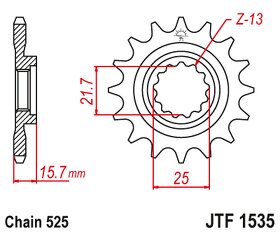 Řetězové kolečko JT 1535-15 - 2