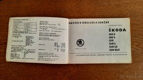 Návod, záruční list Škoda 105 atd. - 2
