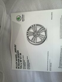 Škoda Scala, Kamiq - originální nová sada kol Sírius 18" - 2