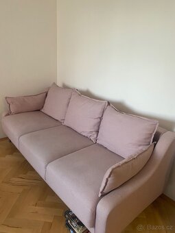 SPĚCHÁ TO- Rozkládací bledorůžová sedačka- Spěchá to - 2