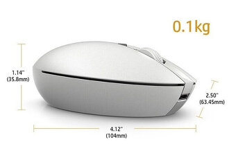 Bezdrátová dobíjecí myš HP ENVY 700 - turbo silver, nová - 2