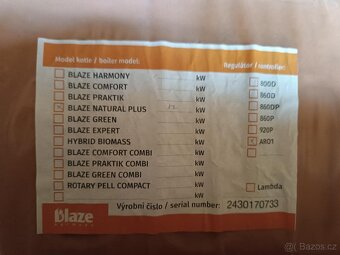 Kotel BLAZE NATURAL PLUS 17kW AR01 - 2